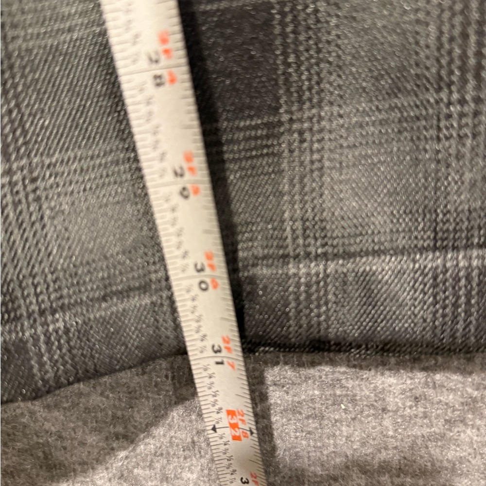Dickies Fleece Lined Jacket mens XL 46-48 plaid gray black snap button up heavy - Picture 10 of 11